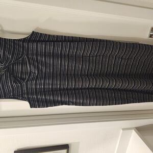 Striped Black and White Dress